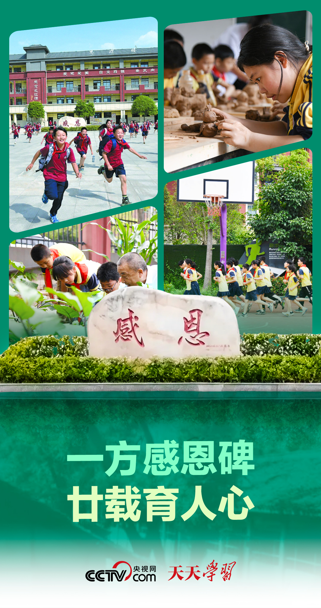 天天学习|一方感恩碑 廿载育人心
