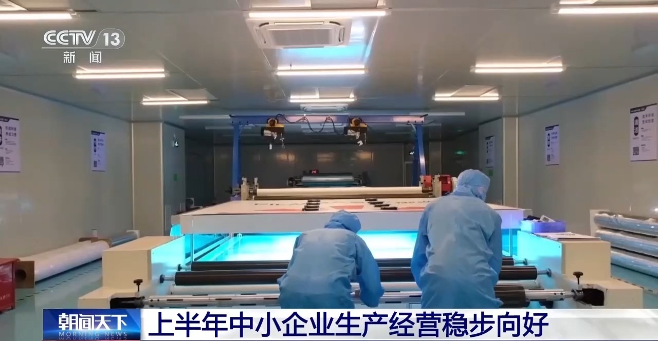 上半年规模以上工业中小企业增加值同比增长5.8%