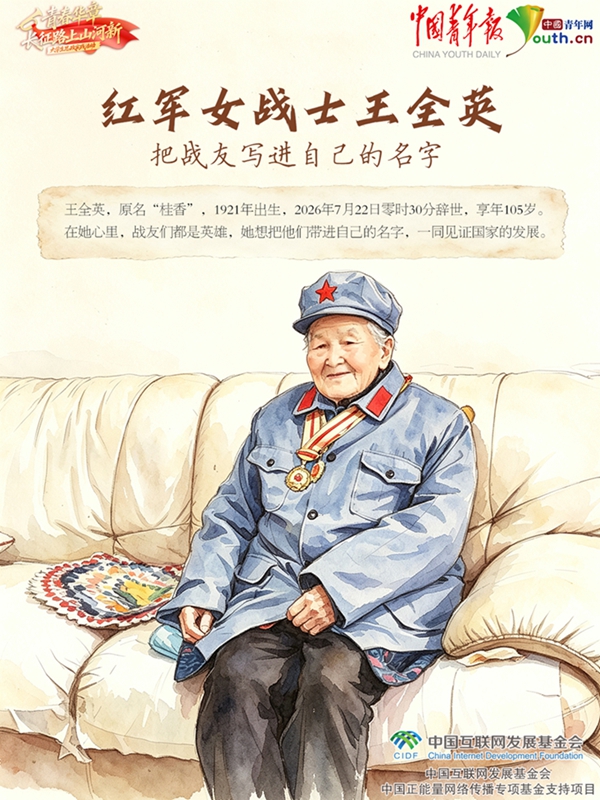 【青春华章·长征路上山河新】红军女战士王全英:把战友写进自己的名字