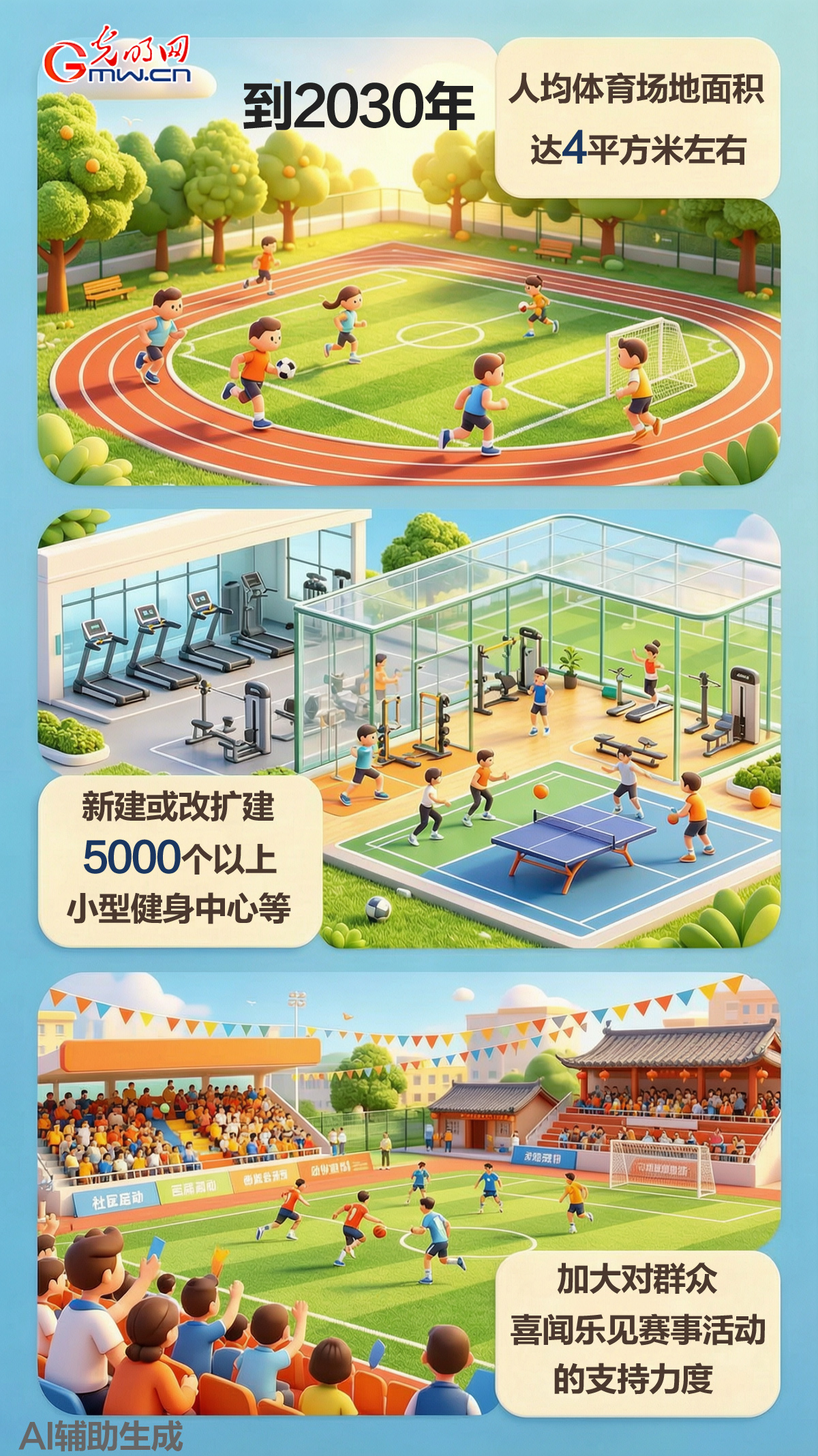 国家体育总局:实施群众运动空间扩容计划 新建或改扩建5000个以上运动场地 国家体育总局:实施群众运动空间扩容计划 新建或改扩建5000个以上运动场地