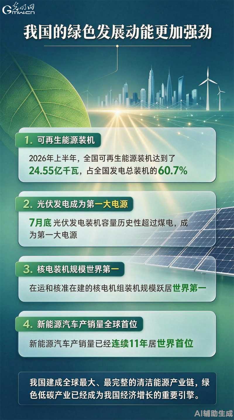 生态环境部：我国绿色发展动能强劲 “十五五”将协同推进降碳减污扩绿增长
