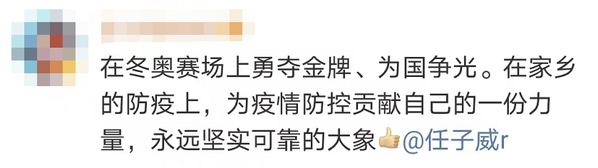 “大象”→“大白”！冬奥冠军变身家乡防疫志愿者