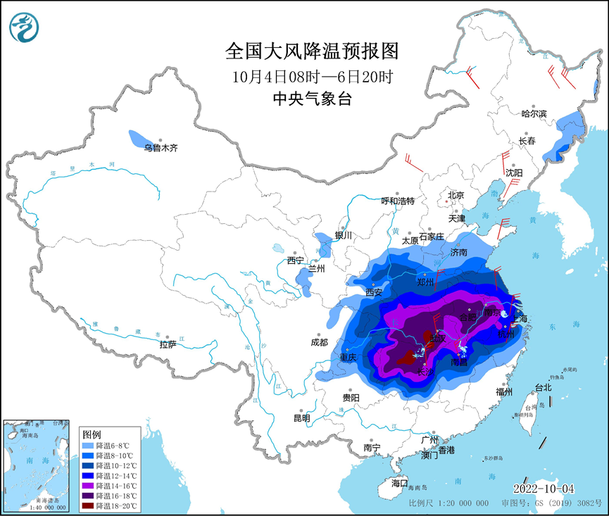 寒潮天气将终结南方高温 四川陕西等地较强降水有所减弱