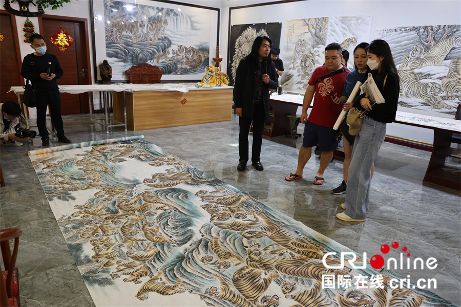 【2023打卡中国】外国网红打卡河南“画虎村” 感受乡村振兴“虎虎生威”