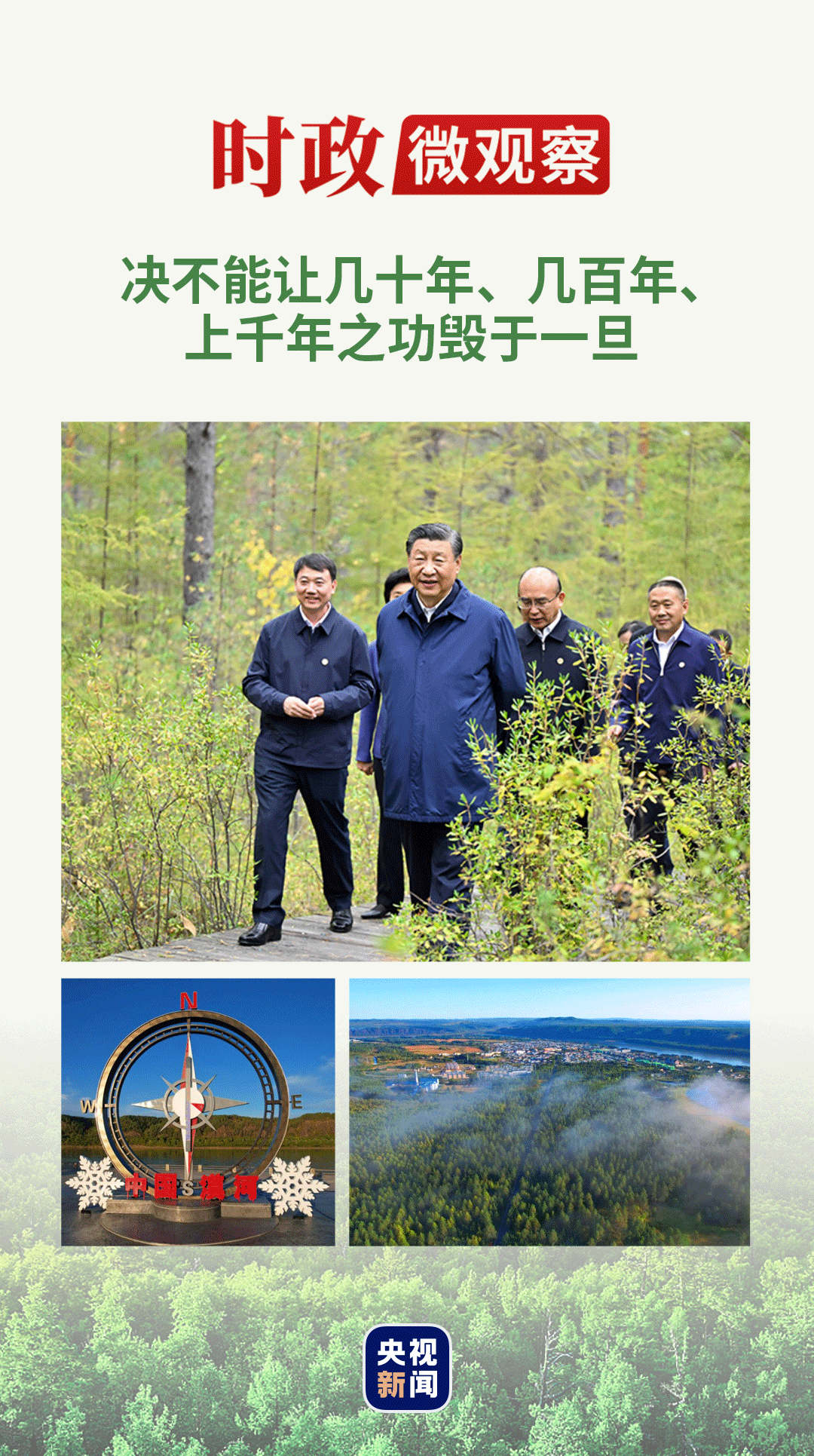 时政微观察丨“增绿就是增优势、护林就是护财富”