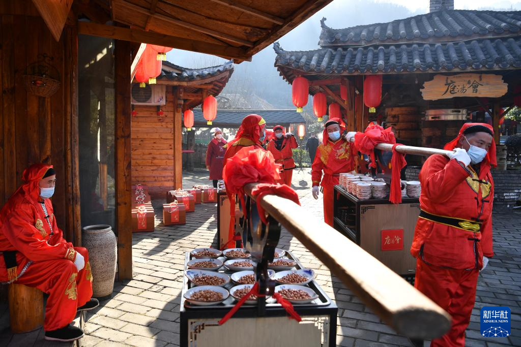 汉水庖汤会 乡村年味至