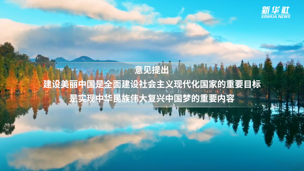 60秒速览全面推进美丽中国建设