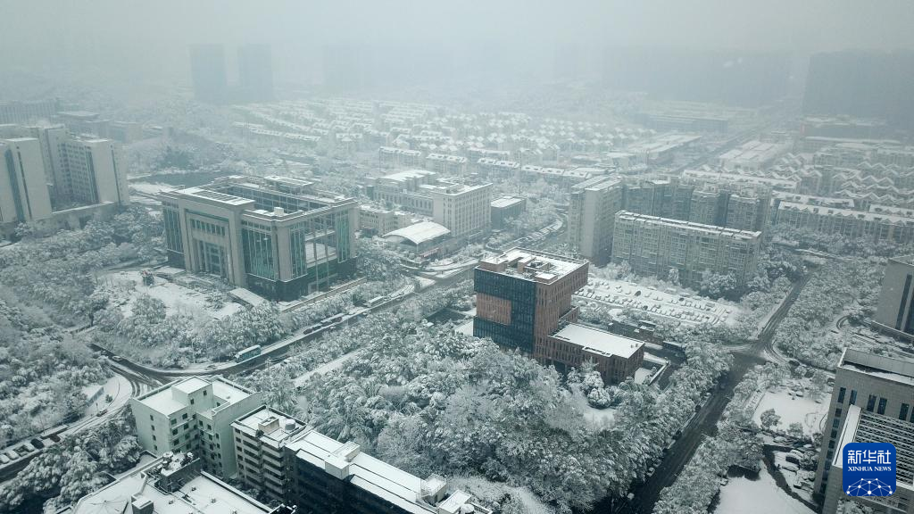 长沙迎来2024年首场降雪