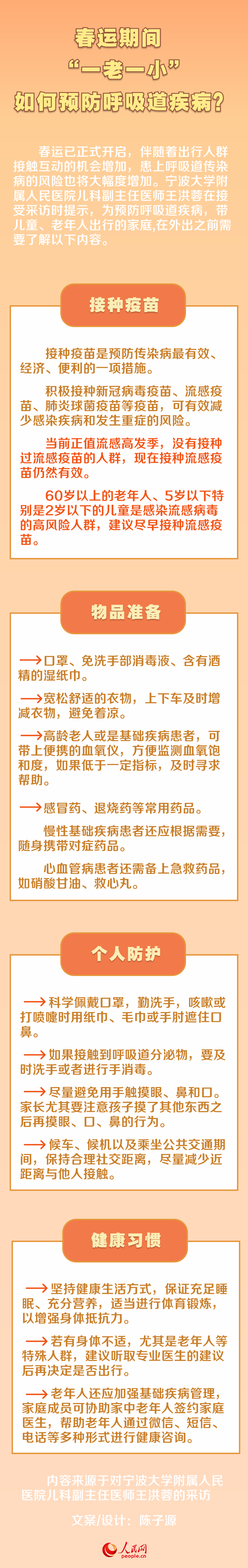 春运期间 “一老一小”如何预防呼吸道疾病？