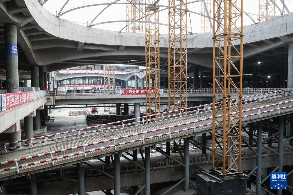 北京城市副中心站综合交通枢纽项目主体工程全面有序推进
