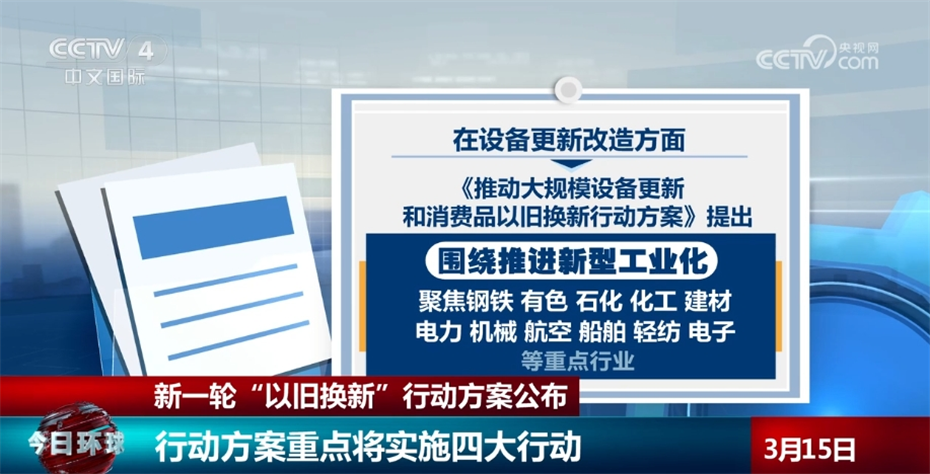 新一轮“以旧换新”撬动万亿规模市场 切实为百姓生活“增色添香”