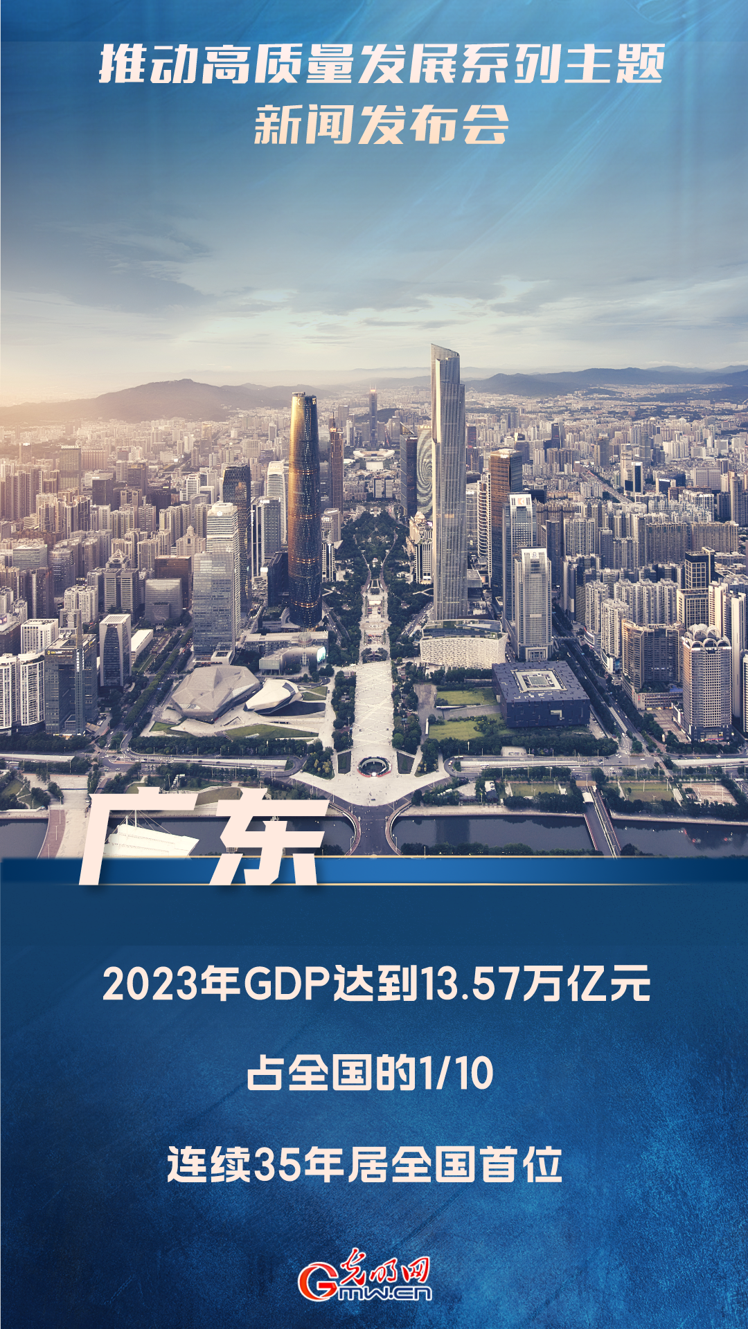 【推动高质量发展】广东：经济大省挑大梁 GDP连续35年居全国首位