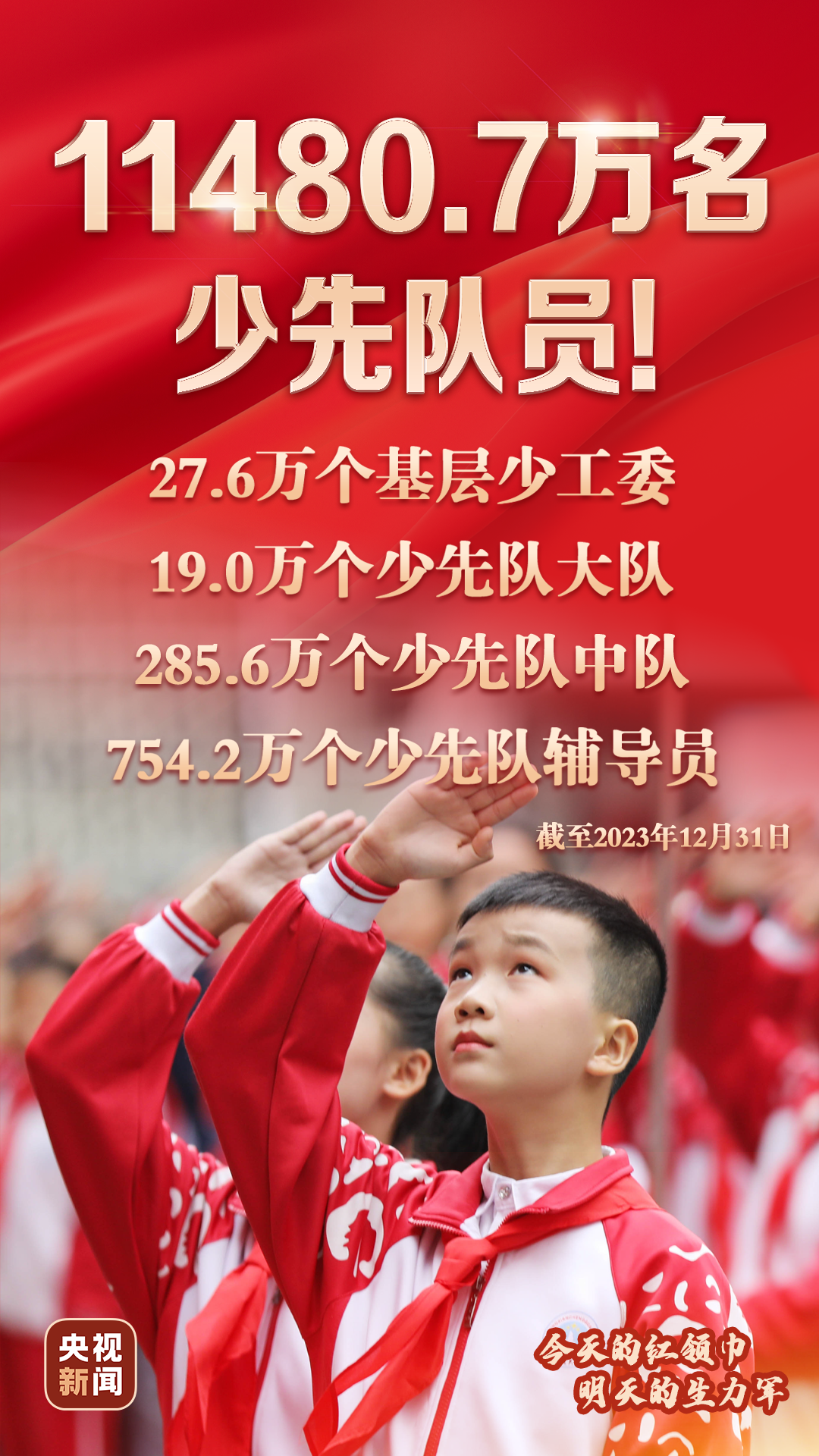 中国少年先锋队统计数据发布 看少先队事业新的发展→