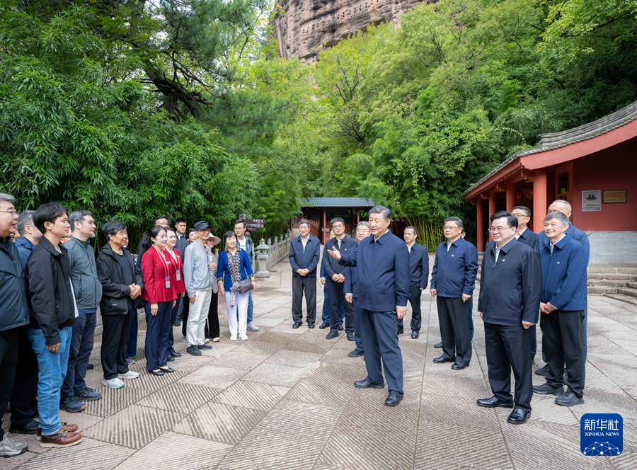 习近平在甘肃考察