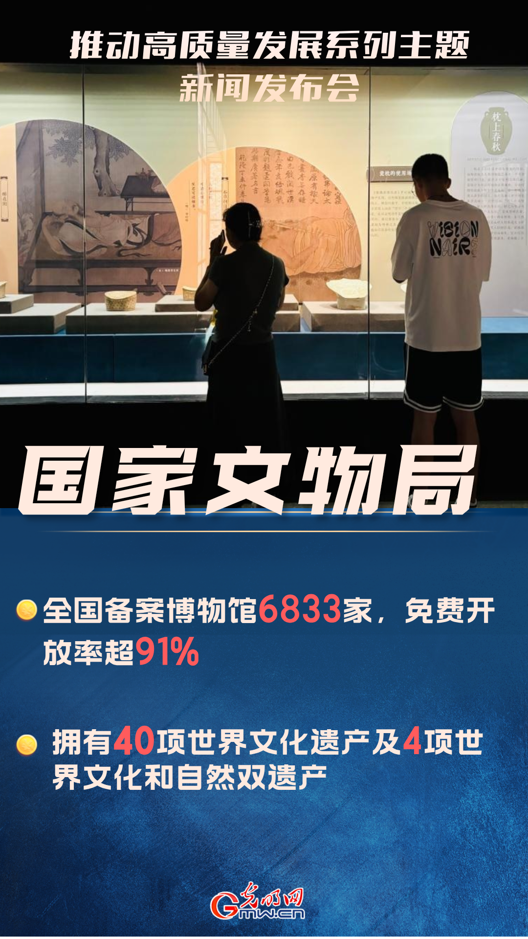 【推动高质量发展】国家文物局：全国备案博物馆6833家 免费开放率超91%