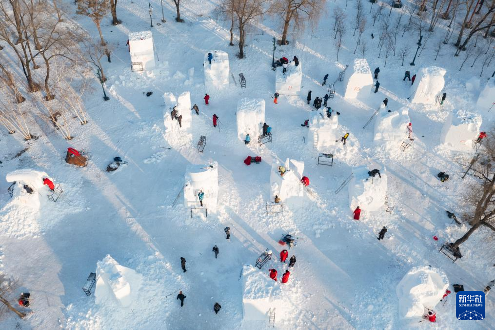 天空之眼瞰祖国——“热”雪！“燃”冬！ 哈尔滨再迎冰雪“高光时刻”