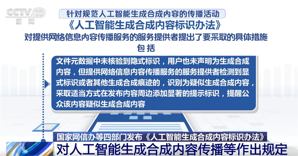 人工智能生成合成内容标识、传播、审核等如何发展？这个“办法”告诉你！