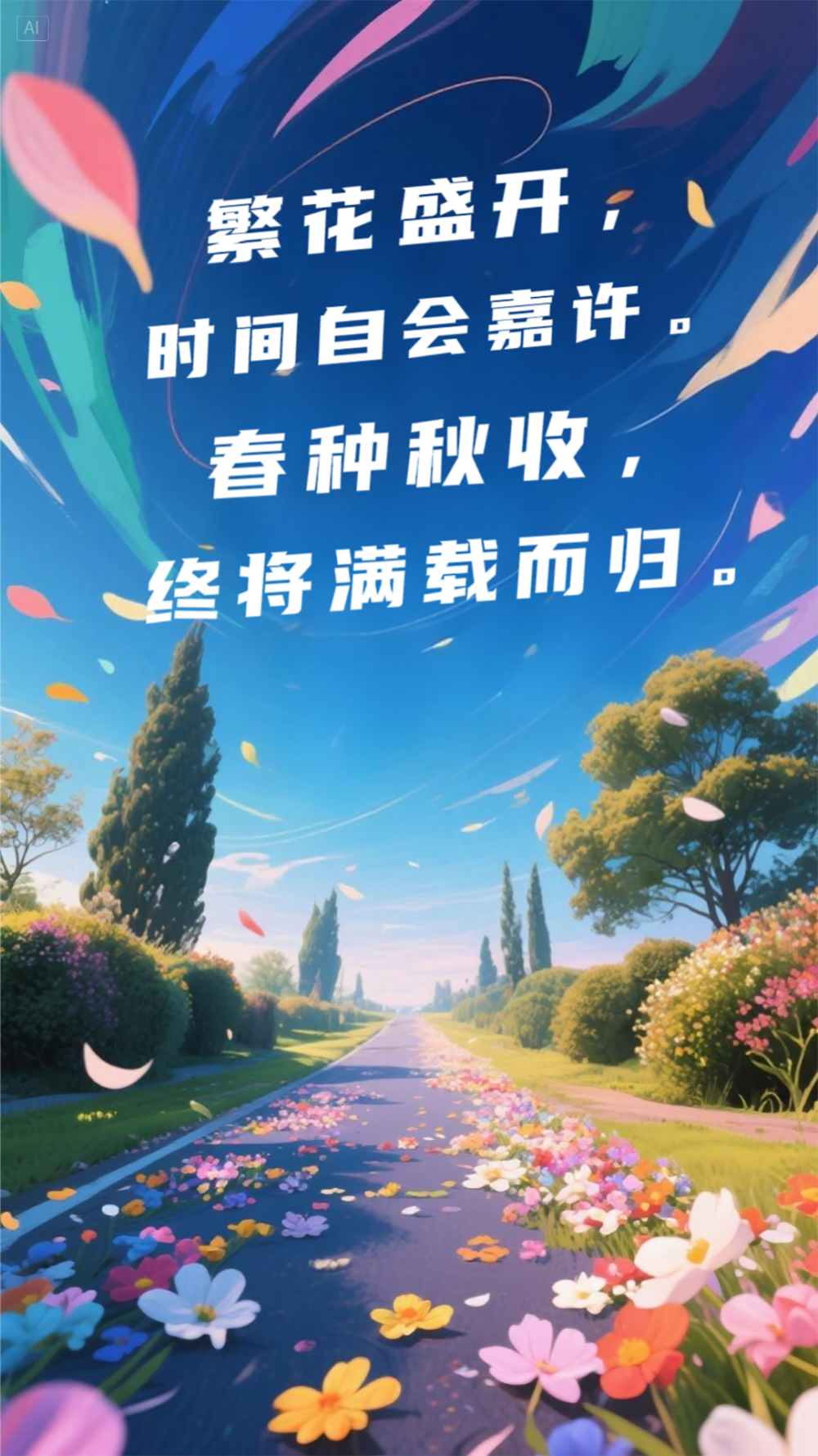 AI插画 | 这九句话，送给奋斗路上的每一个人