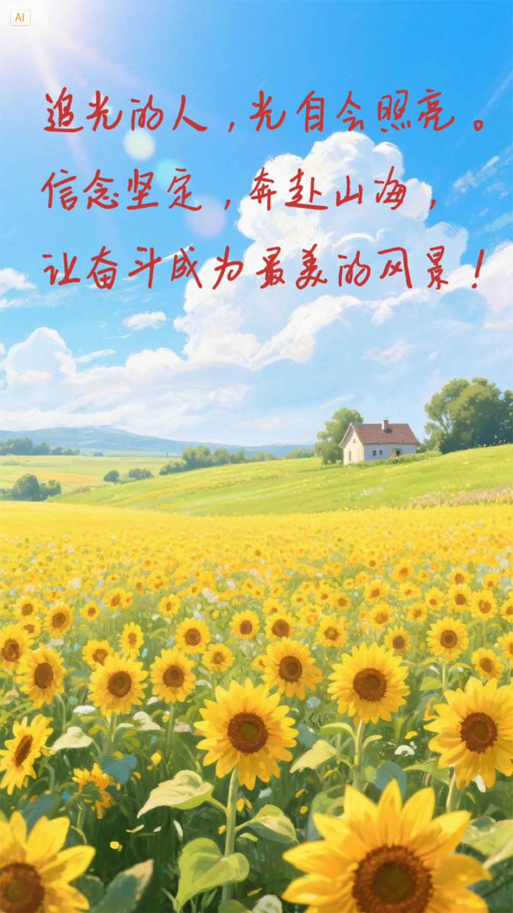 AI插画 | 这九句话，送给奋斗路上的每一个人