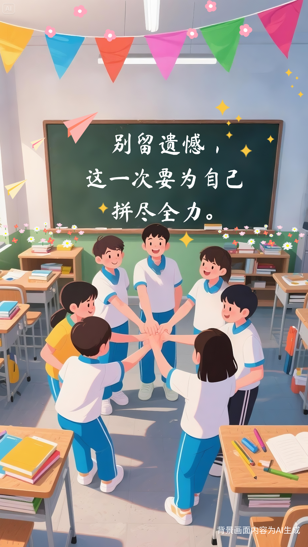 AI插画：就在明天！九句话送给为梦想冲刺的你