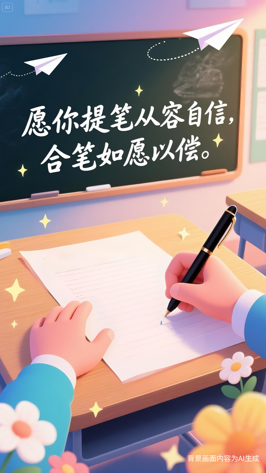 AI插画：就在明天！九句话送给为梦想冲刺的你