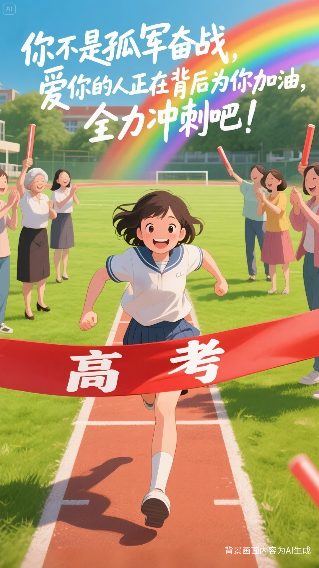 AI插画：就在明天！九句话送给为梦想冲刺的你