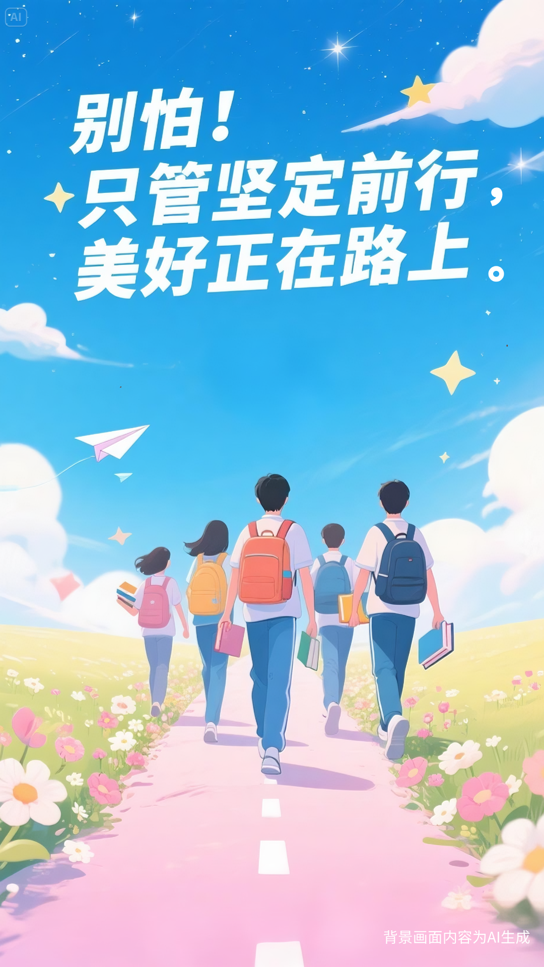 AI插画：就在明天！九句话送给为梦想冲刺的你