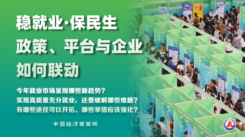中国经济面面观｜稳就业·保民生：政策、平台与企业如何联动？