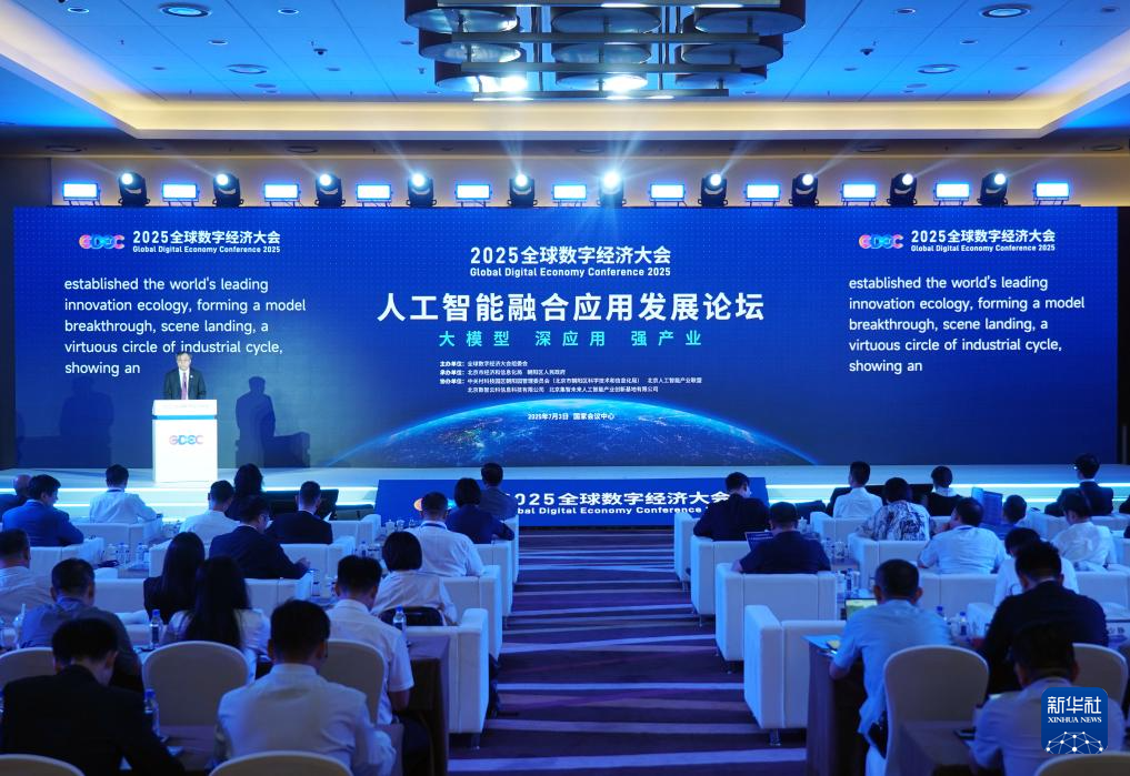 2025全球数字经济大会“人工智能融合应用发展论坛”主论坛举行