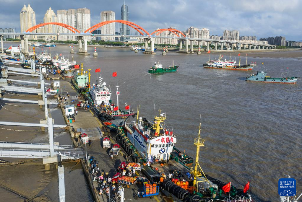 浙江舟山：开渔归来蟹满仓