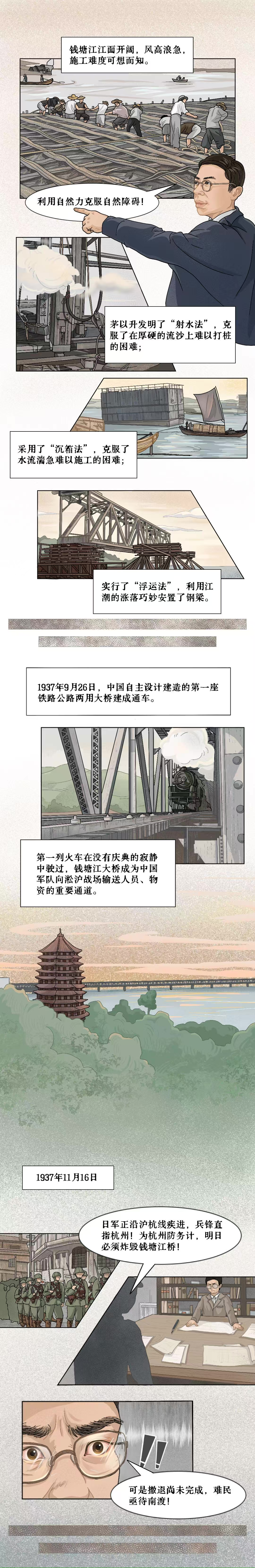 画说抗战｜硝烟中的钱塘江大桥
