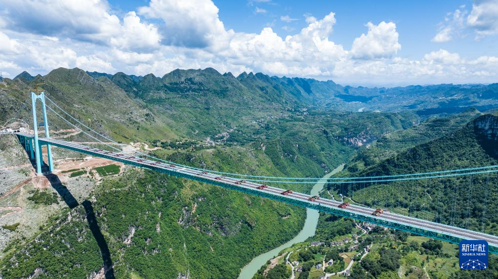 在建世界第一高桥——贵州花江峡谷大桥顺利完成荷载试验