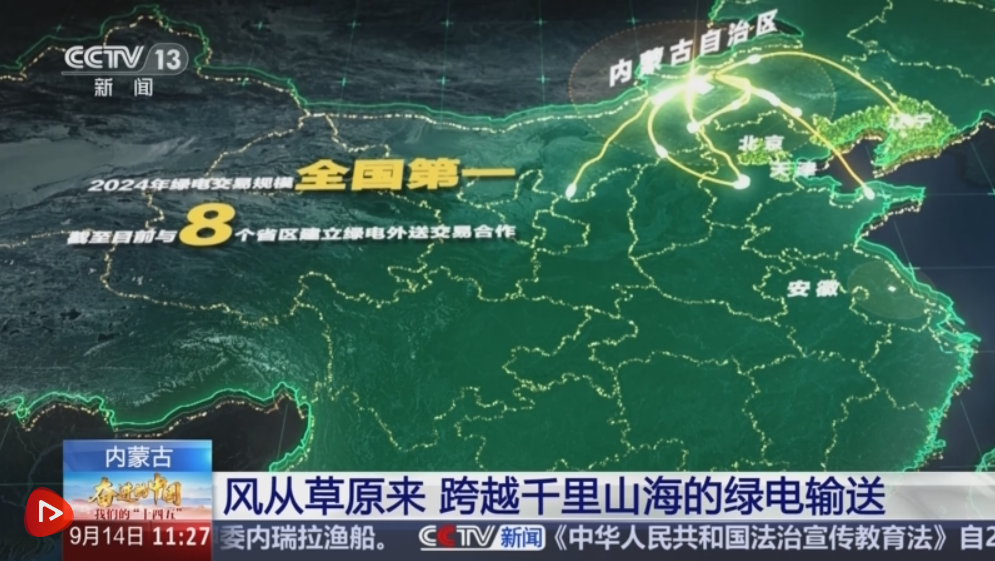 奋进的中国 我们的“十四五” | 风从草原来、电送全中国 跨越山海的绿电输送
