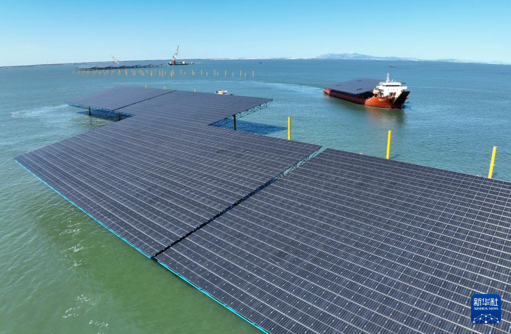 河北昌黎：海上光伏项目建设忙