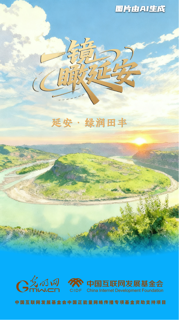 一镜瞰延安丨绿润田丰