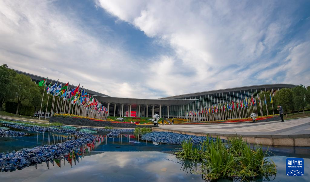 进博会场整装待发 静待开幕