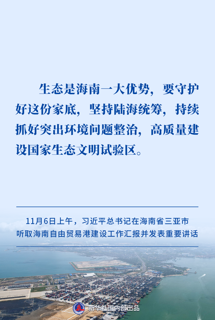 高标准建设海南自贸港，习近平总书记提出明确要求