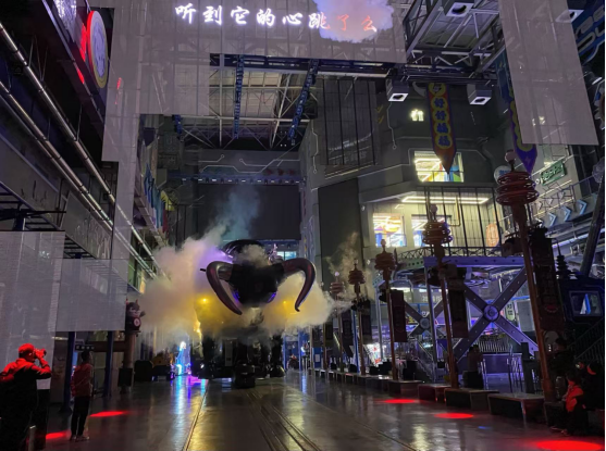 安徽淮北:“夔牛天街”点燃市民夜生活 安徽淮北:“夔牛天街”点燃市民夜生活