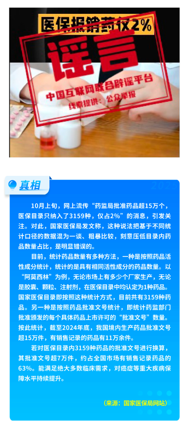 中国互联网联合辟谣平台2025年10月辟谣榜