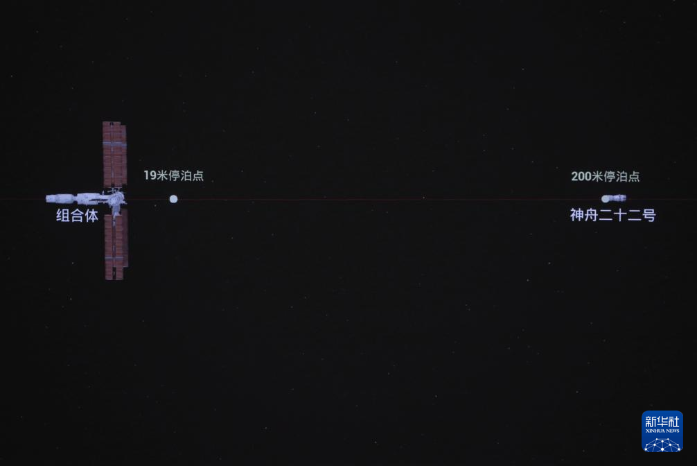 神舟二十二号飞船与空间站组合体完成自主快速交会对接