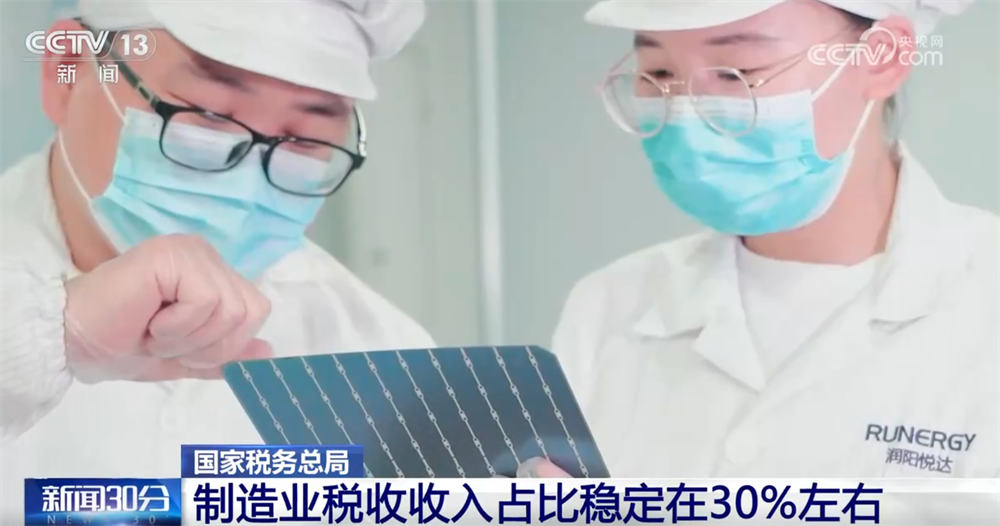 从“税”数据透视今年以来我国经济稳中向好 制造业“压舱石”作用持续稳固