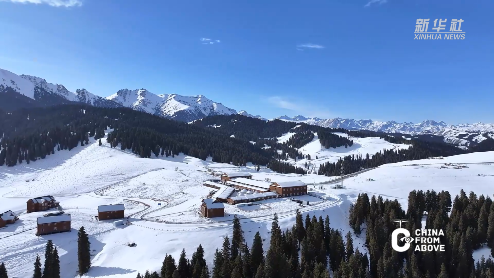 瞰中国·冰雪冬韵｜新疆昌吉：雪落天山入画来
