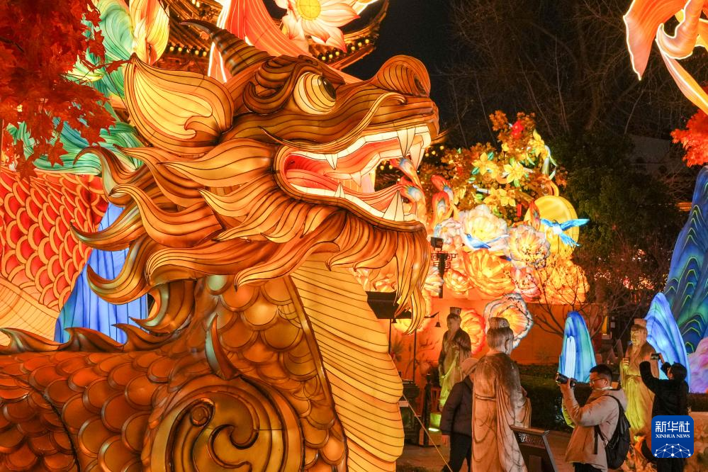 江苏南京:灯彩亮 迎新年