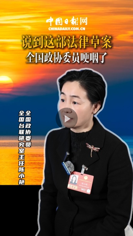 台籍全国政协委员陈小艳：民族团结进步促进法草案为岛内少数民族带来希望