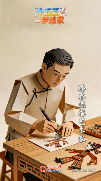 AI绘蓝图·“十五五”梦想家丨跨界混搭艺术家：古艺新Young，谁的DNA动了！