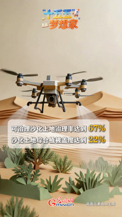 AI绘蓝图·“十五五”梦想家丨追着沙尘跑的人:在风起之处,建一座“数字绿洲” AI绘蓝图·“十五五”梦想家丨追着沙尘跑的人:在风起之处,建一座“数字绿洲”