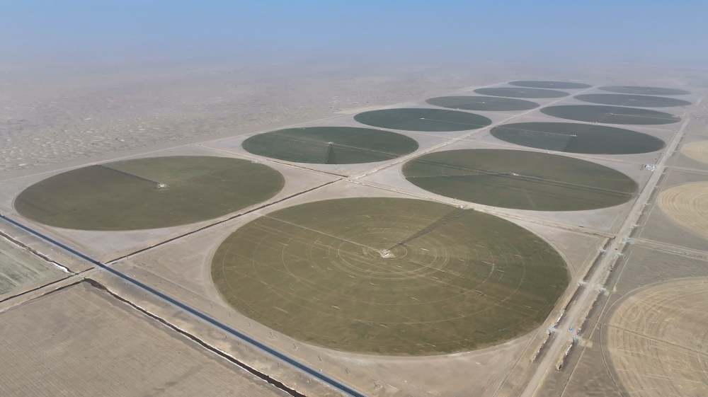 从太空看中国：只用了一年，沙漠边缘“绘就”绿色“同心圆”