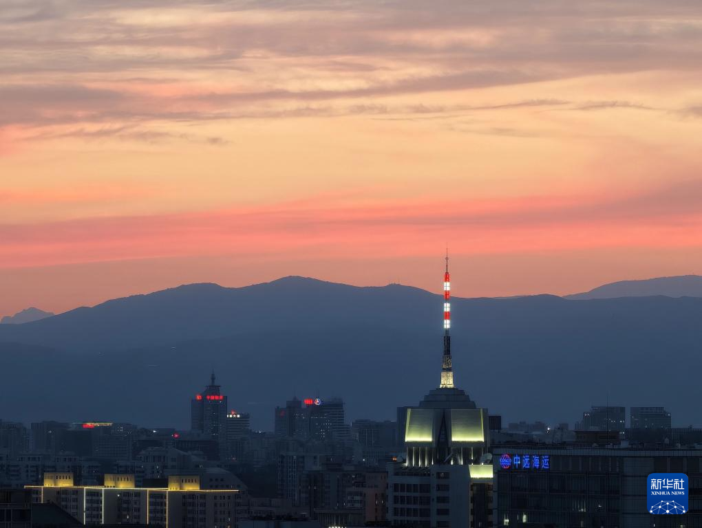 北京晚霞满天