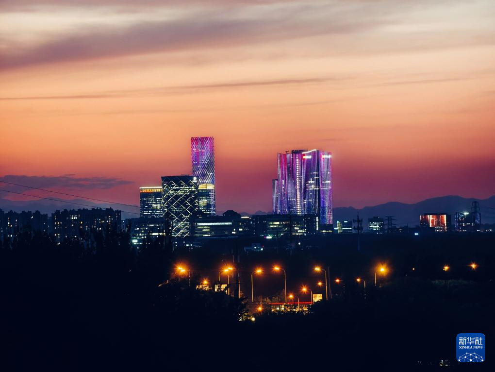 北京晚霞满天