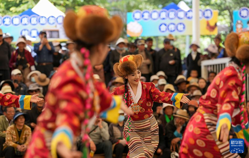 西藏各族各界干部群众庆祝西藏和平解放75周年